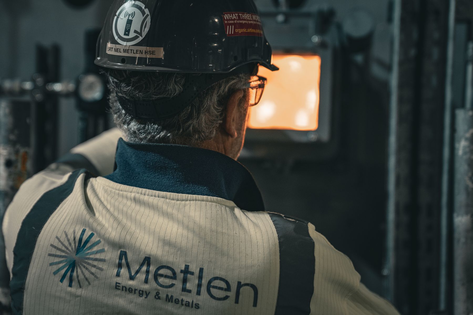 Metlen Energy and Metals site engineer inside an energy facility, filmed by SkyGlide