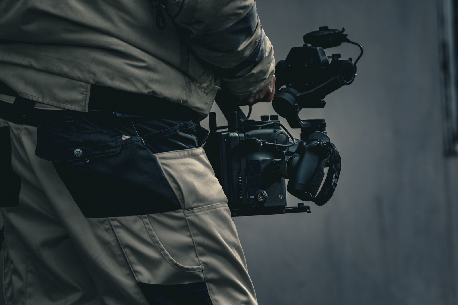 Ronin 4D cinema rig carried at the operator’s side
